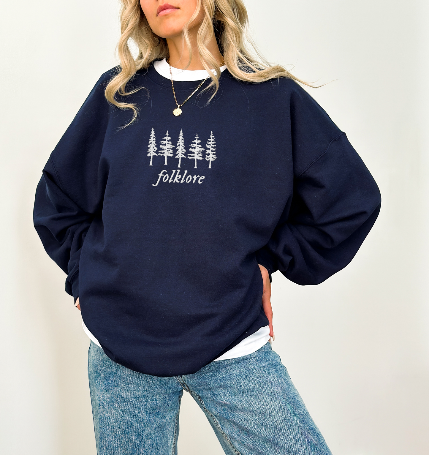 Folklore Embroidered Sweatshirt