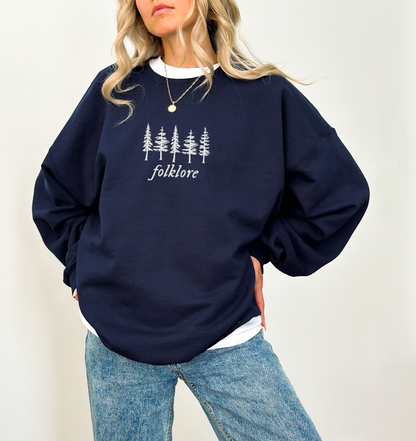 Folklore Embroidered Sweatshirt