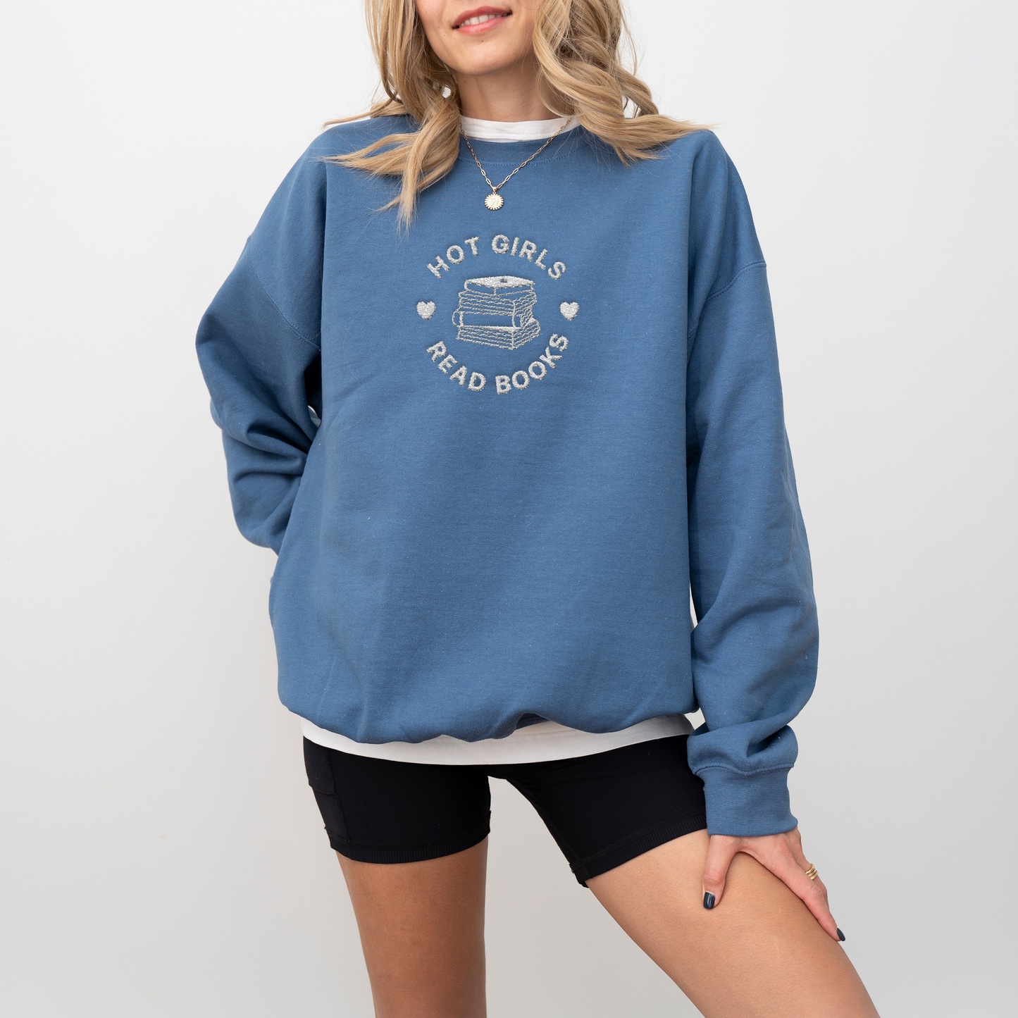 Hot Girls Read Books Sweatshirt