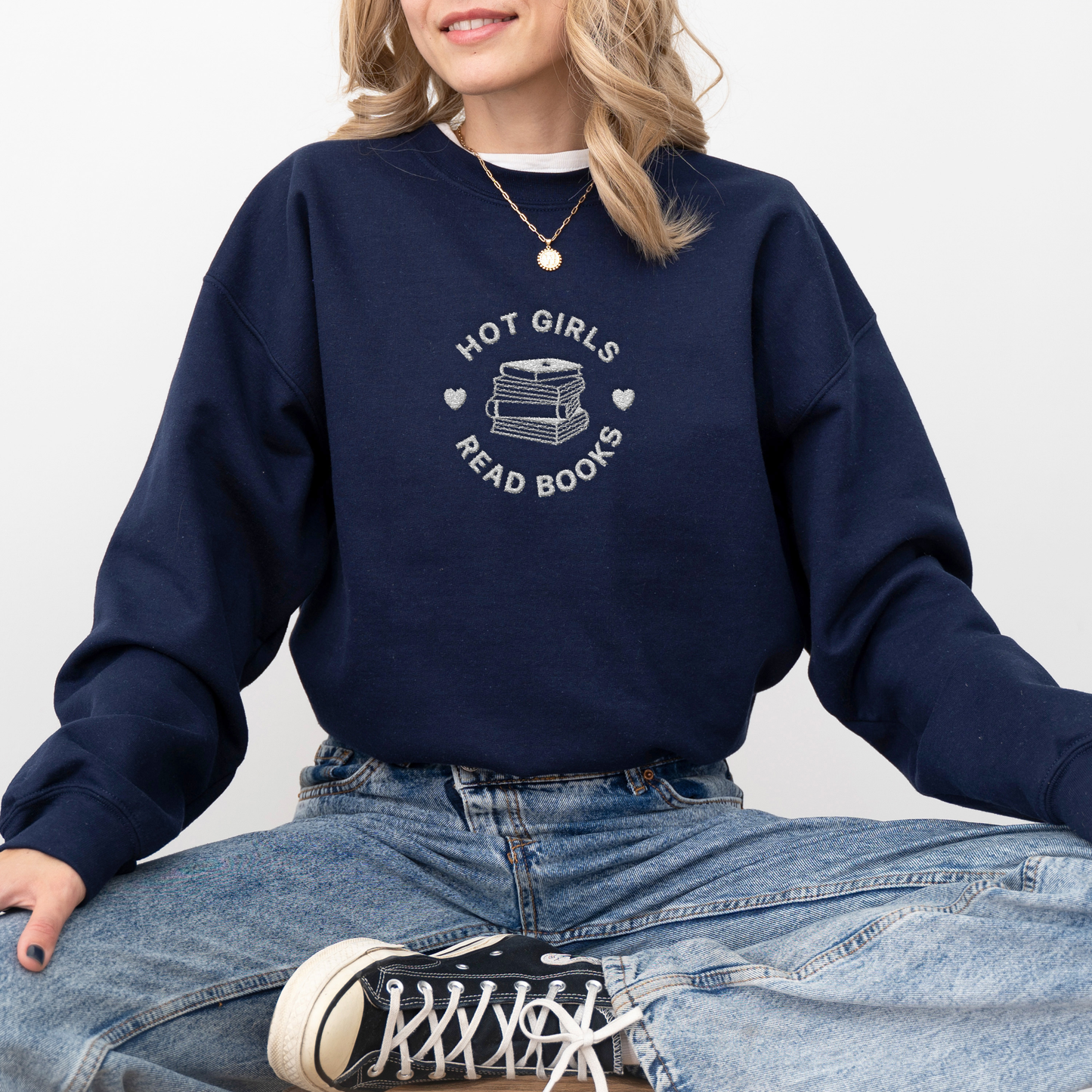 Hot Girls Read Books Sweatshirt