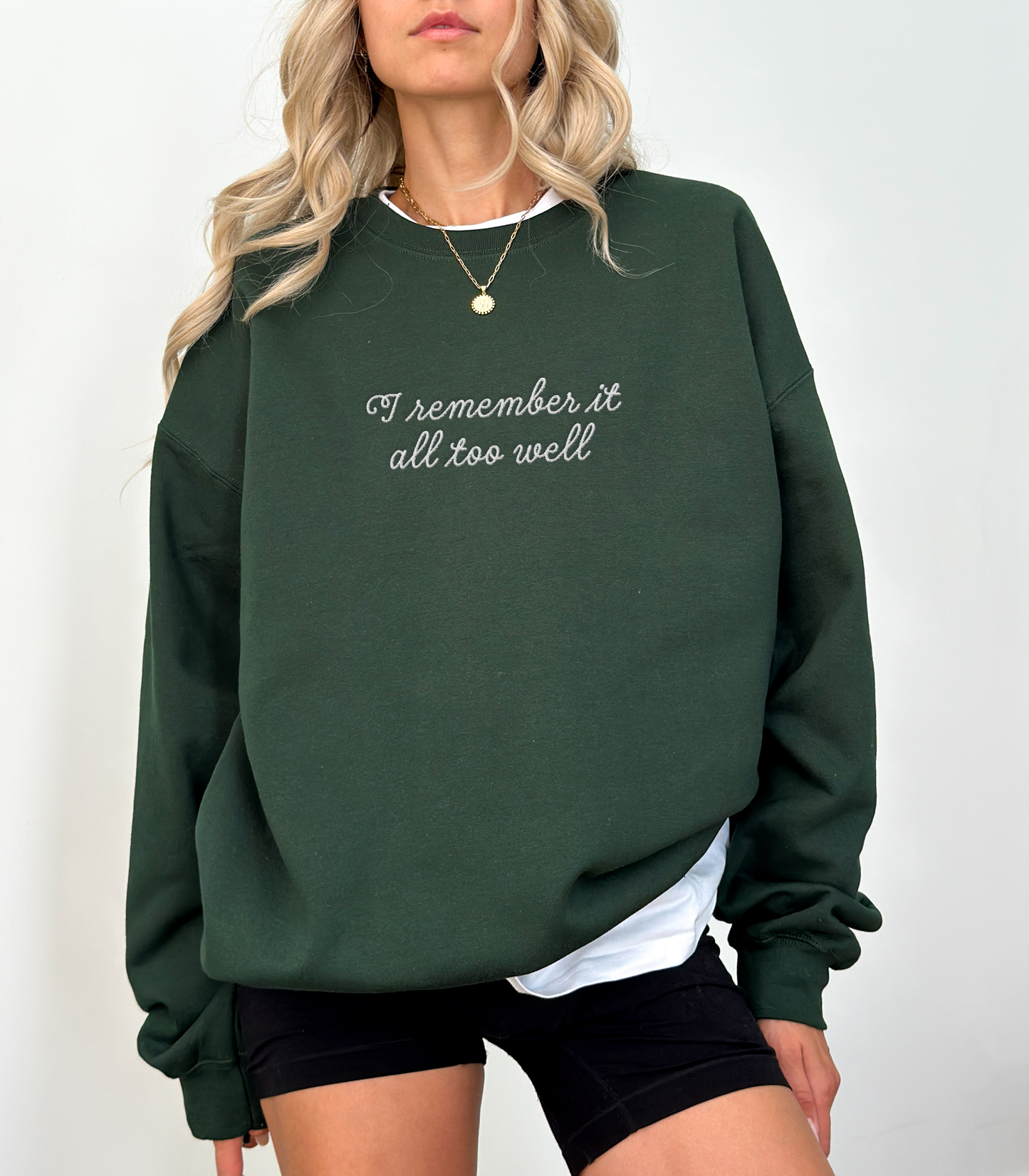 I Remember It All Too Well Taylor Swift Embroidered Sweatshirt