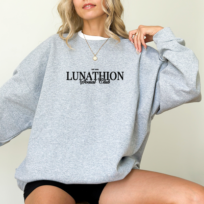 Lunathion Social Club Embroidered Sweatshirt