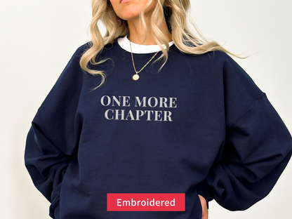 One More Chapter Embroidered Sweatshirt