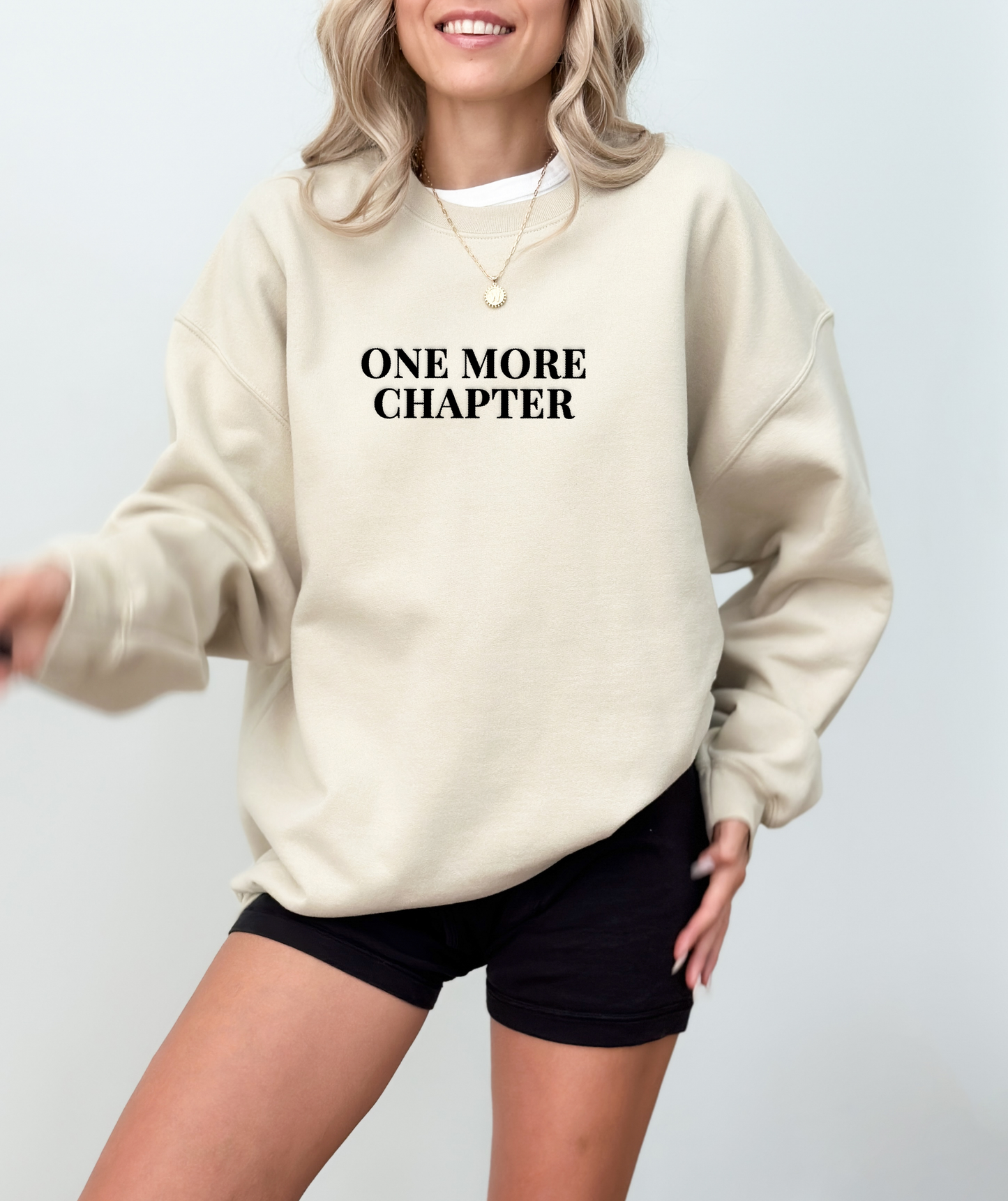 One More Chapter Embroidered Sweatshirt