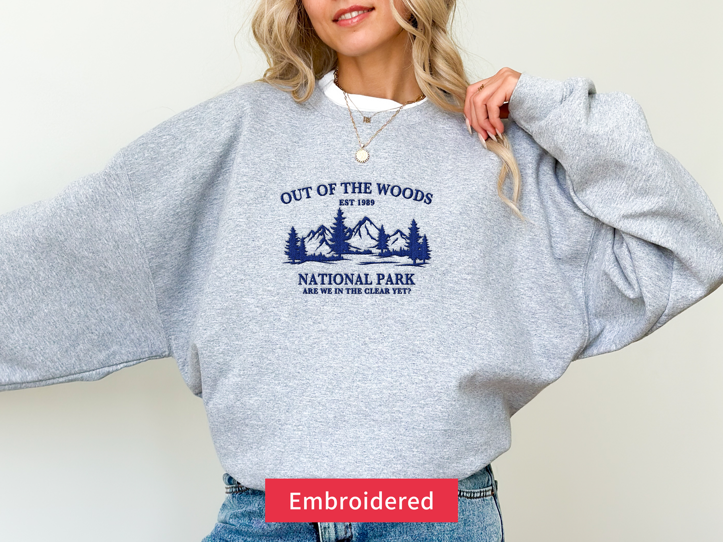 Out Of The Woods Taylor Swift Embroidered Sweatshirt