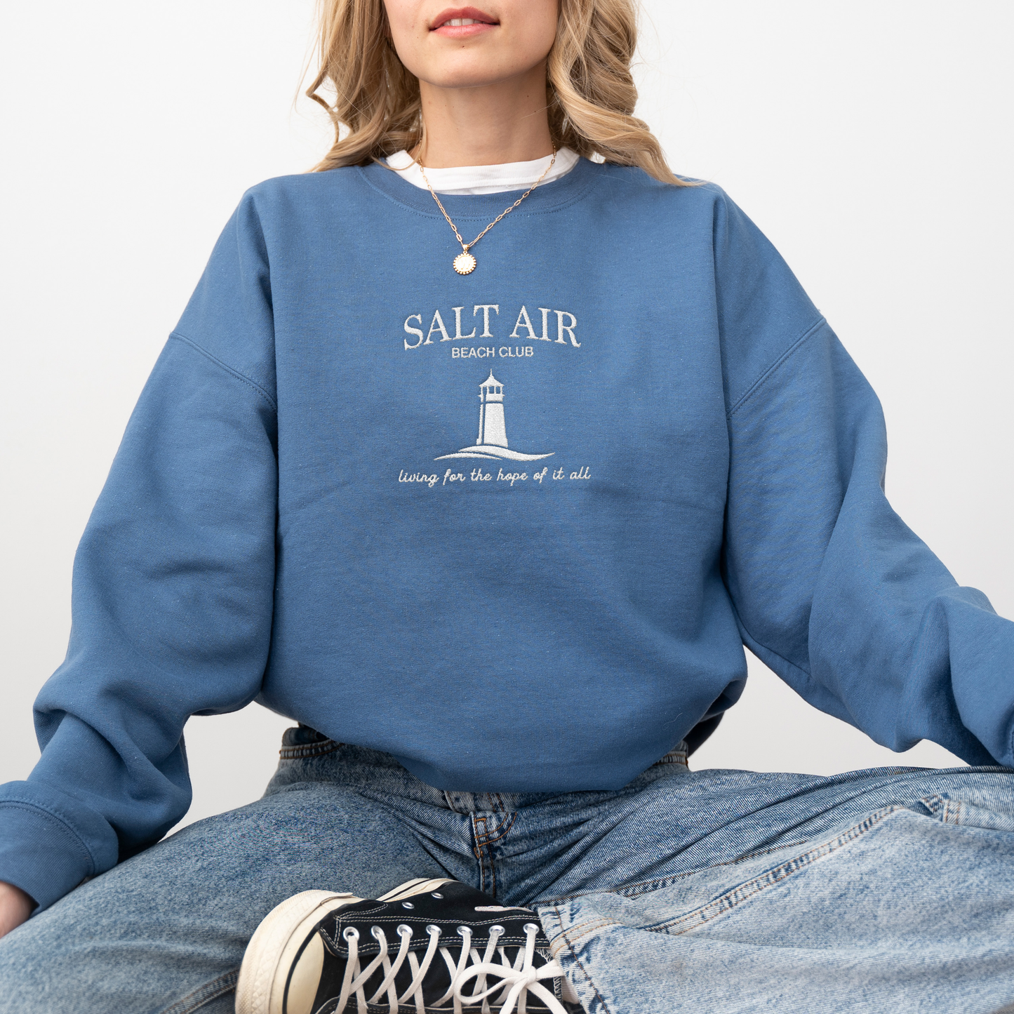 Salt Air Beach Club Embroidered Sweatshirt