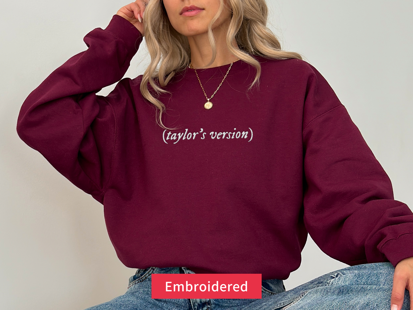 Taylor’s Version Embroidered Sweatshirt