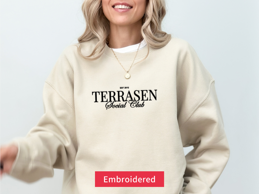 Terrasen Social Club Embroidered Sweatshirt