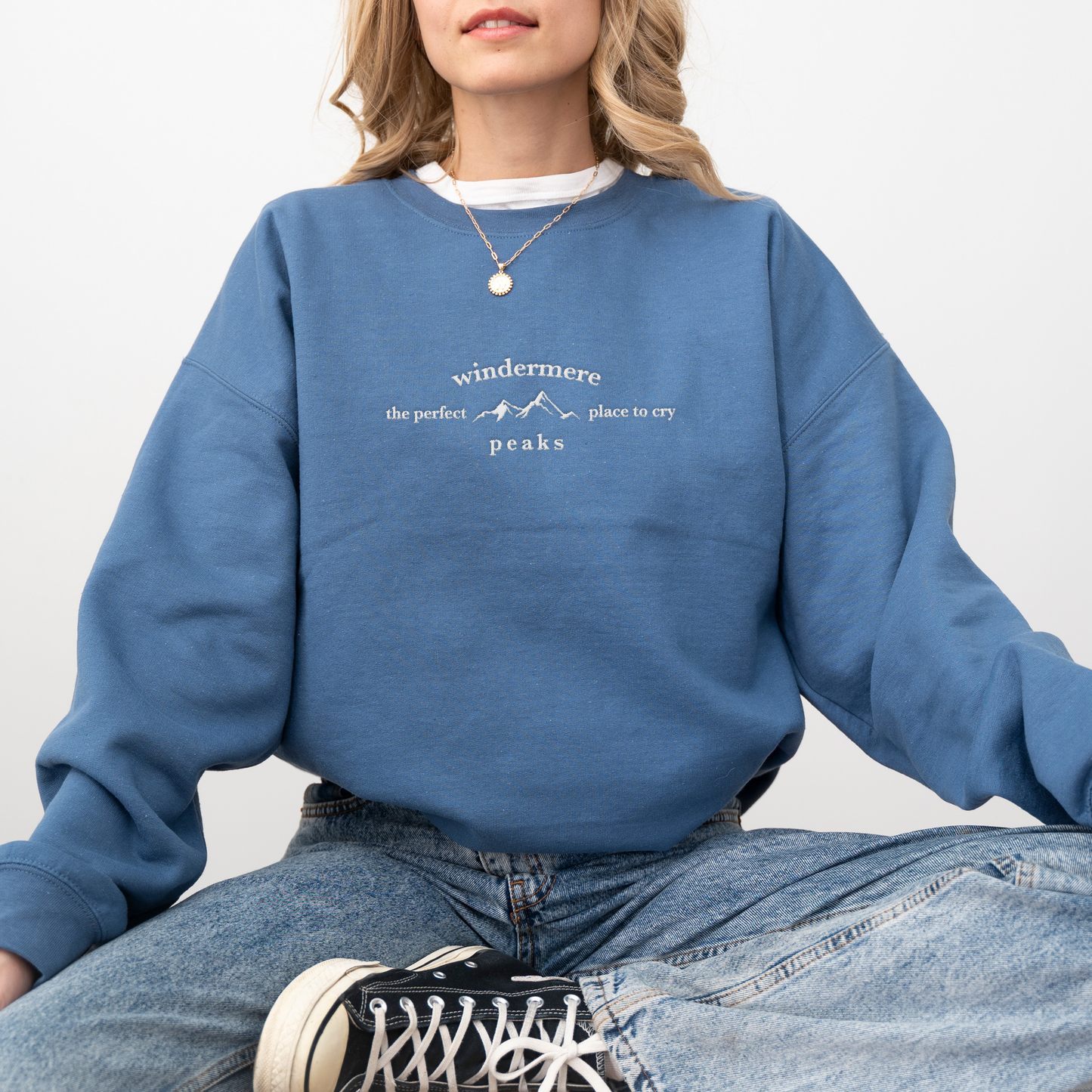 Windermere Peaks Taylor Swift Inspired Embroidered Sweatshirt