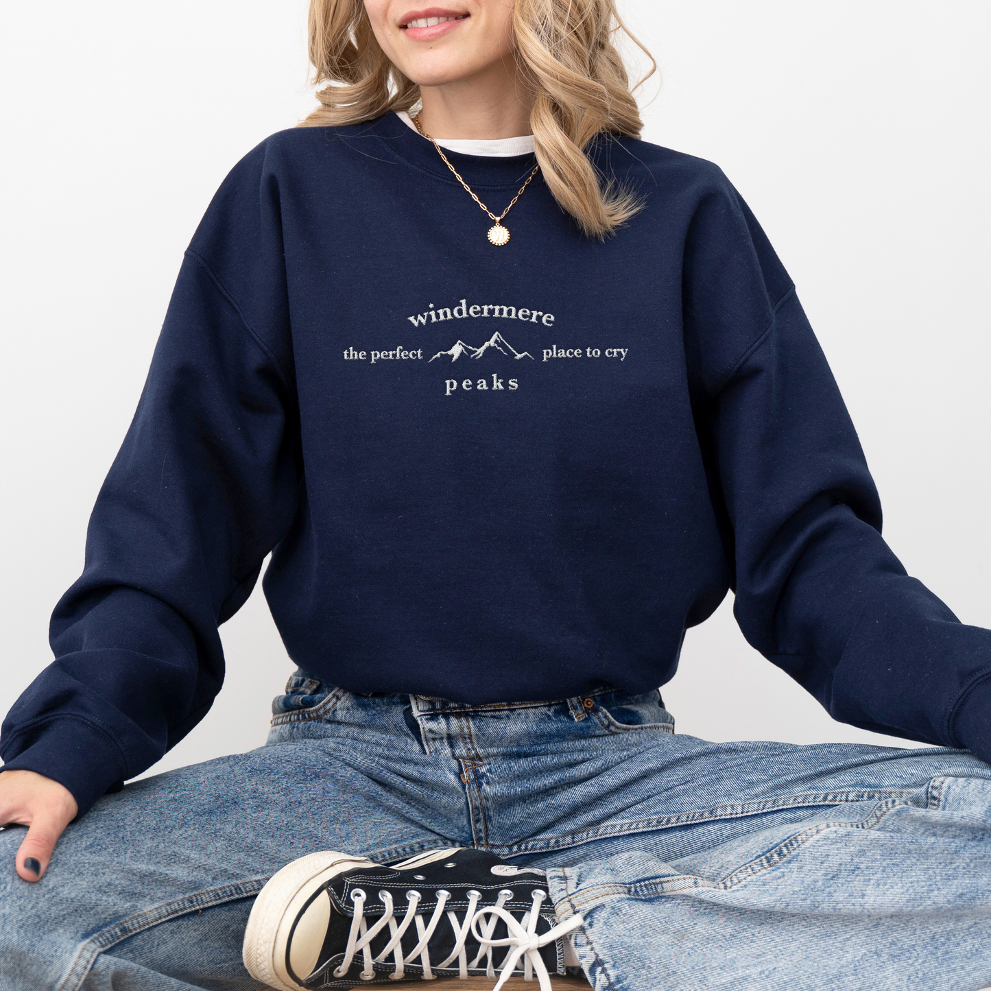 Windermere Peaks Taylor Swift Inspired Embroidered Sweatshirt
